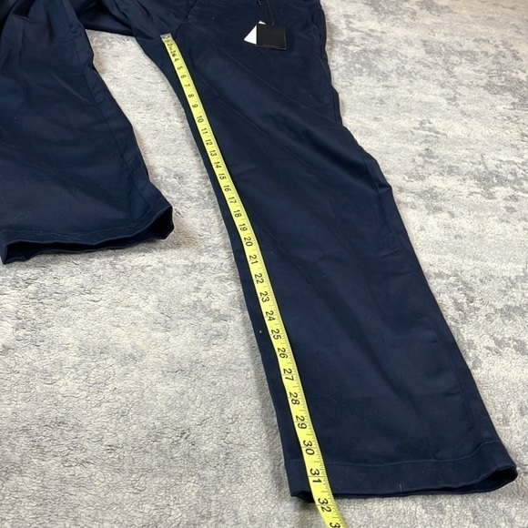 NWT Alton Lane Brushed Motion Performance Chino Trouser Pant Navy Blue Sz 32 - Picture 10 of 15